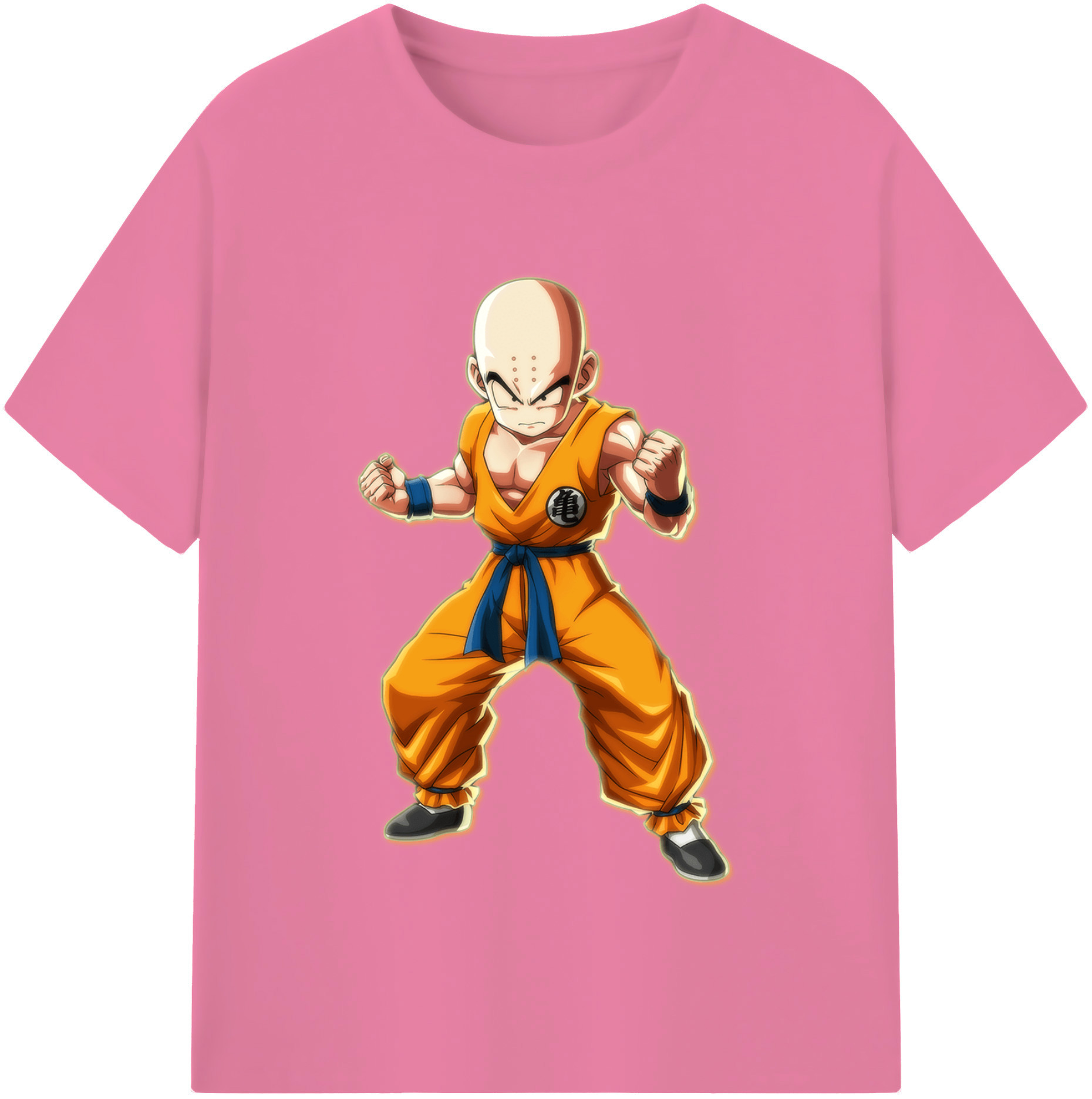 （画像用） ドラゴンボール クリリン DRAGON BALL krillin 綿100％半袖Tシャツ（フロントプリント）
